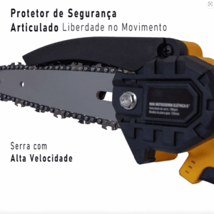 Mini MotoSerra Elétrica 6 Polegadas Portatil a Bateria 21V Recarregável - Startools - Imagem 6