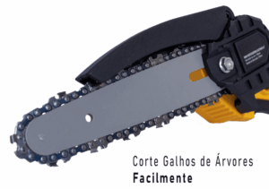 Mini MotoSerra Elétrica 6 Polegadas Portatil a Bateria 21V Recarregável - Startools - Imagem 7