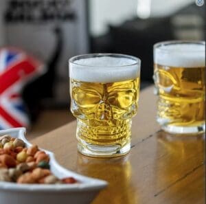 Caneca/Xícara de Caveira de Vidro 510ml - Imagem 3