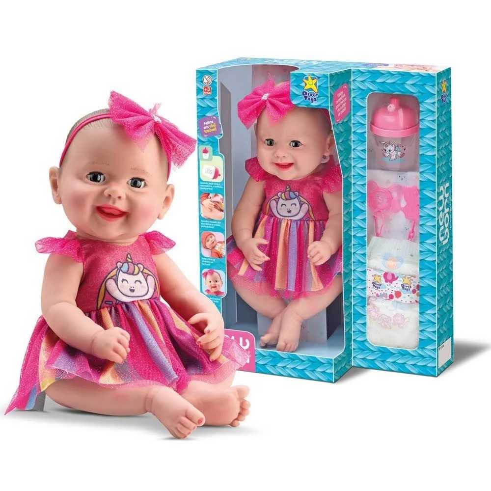 boneca-new-born-unique-collection-arco-Íris-8202-divertoys-1 Boneca Unique Collection Arco-Íris Diver New Born - Divertoys - Imagem 2