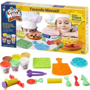 Brinquedo de Massinha de Modelar com Acessórios Diver Massa Fazendo Massas - Divertoys - Imagem 2