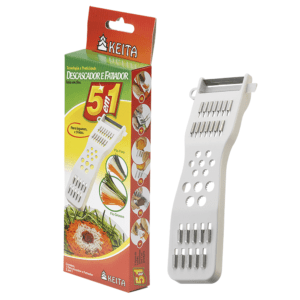 Descascador e Fatiador 5 em 1 de Plástico - Keita