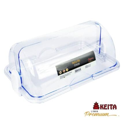 Porta Pão Cristal com Basculante Premium - Keita