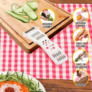 Descascador e Fatiador 5 em 1 de Plástico - Keita - Imagem 2