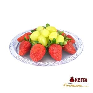 Bandeja Redonda com Borda Trançada P Premium - Keita - Imagem 2