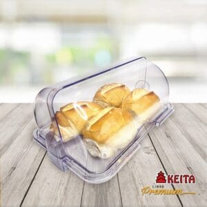 Porta Pão Cristal com Basculante Premium - Keita - Imagem 4