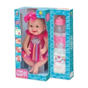 Boneca Unique Collection Arco-Íris Diver New Born - Divertoys