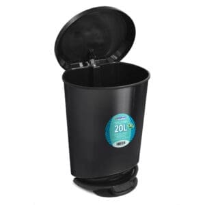 Lixeira com Pedal Preta Primeira Moagem – 20 LITROS - Imagem 2
