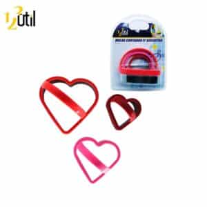 Molde Cortador para Biscoito Coração - 123Útil