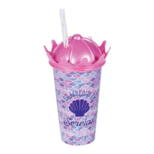 Copo Coroa Pequena Sereia 500ml Plasútil - Imagem 2
