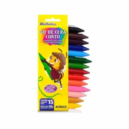 Giz de Cera Curto Acrilex