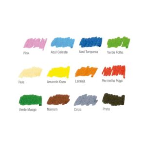 Canetinhas Hidrográficas 12 Cores Acrilex - Imagem 2