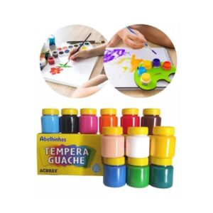Tinta Tempera Guache 12 Cores Acrilex - Imagem 2