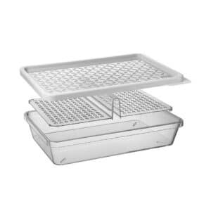 Organizador de Plástico para Frios com 2 Divisórias - Uz - Imagem 2