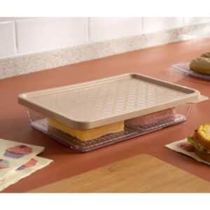 Organizador de Plástico para Frios com 2 Divisórias - Uz - Imagem 3