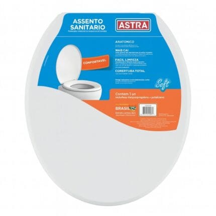 Assento Sanitário Soft Branco - Astra