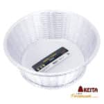 Saladeira / Fruteira com Borda Trançada Cristal Premium - Keita