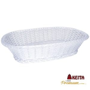 Porta Pão Oval Trançado Cristal Premium - Keita - Imagem 3