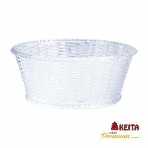 Saladeira / Fruteira com Borda Trançada Cristal Premium - Keita - Imagem 4