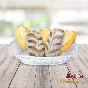 Porta Pão Oval Trançado Cristal Premium - Keita - Imagem 5