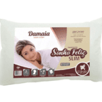 Travesseiro Branco 45x65cm Sonho Feliz Slim - Damaia