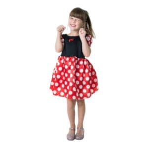 Fantasia Vestido Minnie Com Tiara Master Toy