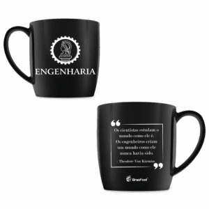 Caneca/Xícara de Cerâmica 360ml Cursos Engenharia - Brasfoot - Imagem 2