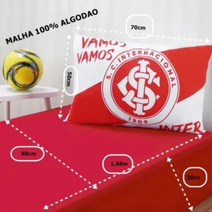 Jogo de Cama Malha Solteiro Inter 2pçs Bene Casa - Imagem 4