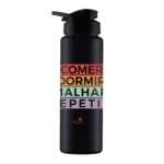 Garrafa Squeeze Sport Preta Malhação 750ml