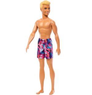 Boneco Ken de Praia com Calção Rosa e Azul - Barbie Fashion & Beauty - Imagem 3