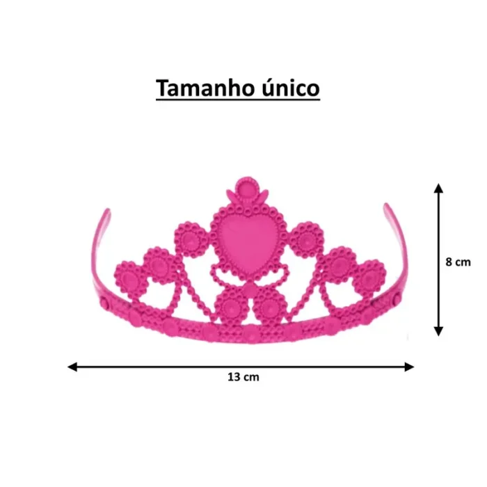 Fantasia Vestido Princesa Aurora Com Tiara Master Toy - Imagem 4