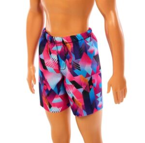 Boneco Ken de Praia com Calção Rosa e Azul - Barbie Fashion & Beauty - Imagem 4
