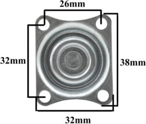 Kit Rodízio Giratório 1,5" - Imagem 3