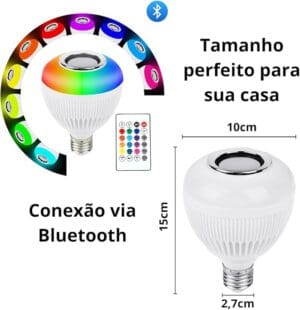 Lâmpada Musical Com Jogo de Luzes Caerus - Imagem 2