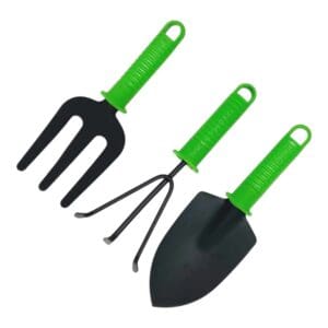 Kit de Jardinagem Completo com 3 Peças Garfo, Rastelo e Pá - Startools