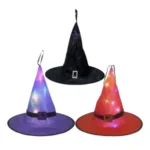 Chapéu de Bruxa com Led
