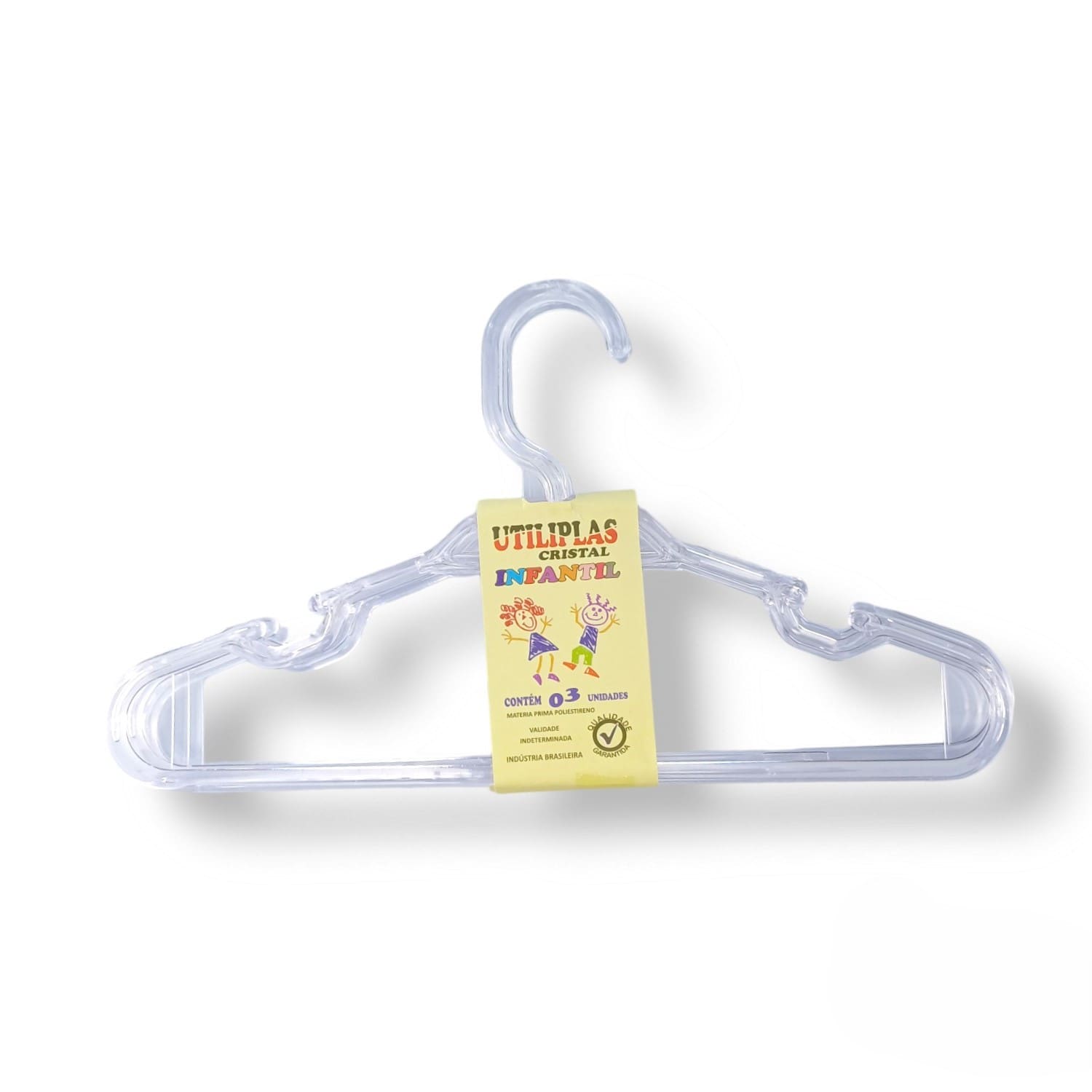 CRISTAL 34072 Kit 3 Cabides Infantil Cristal Utiliplas - Imagem 1