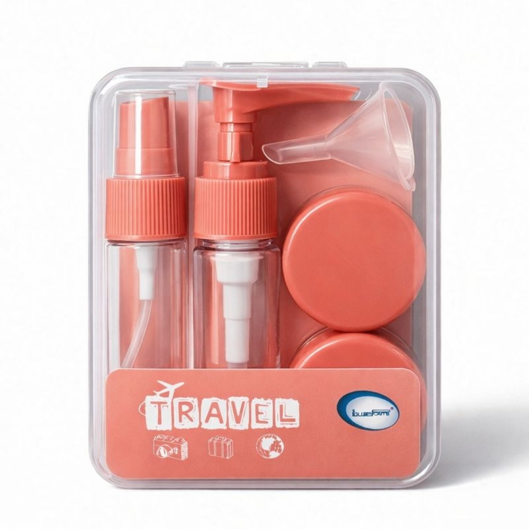 Kit de Frascos para Viagem com 7 Peças - Interponte - Imagem 1