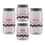 Pote de Plástico Transparenete para Mantimentos Galinha - Indústria Bandeirantes