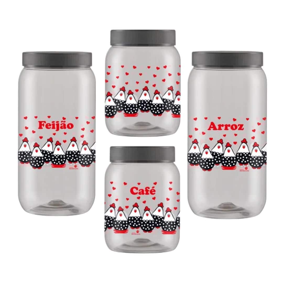 PRODUTOS - 2024-10-07T174646.701 Pote de Plástico Transparenete para Mantimentos Galinha - Indústria Bandeirantes - Imagem 1