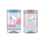Pote de Plástico Transparente Peanuts 1,5L - Industra Bandeirantes