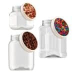 Pote de Plástico Transparente Sortido Petit 1L - Industria Bandeirantes