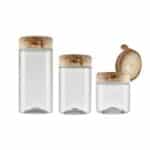 Pote de Plástico Transparente Travertino Safe Were - Industria Bandeirantes