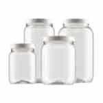 Pote de Plástico Transparente Tradicional - Industria Bandeirantes