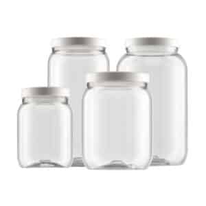 Pote de Plástico Transparente Tradicional - Industria Bandeirantes