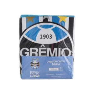 Jogo de Cama Malha Solteiro Grêmio 2pçs Bene Casa