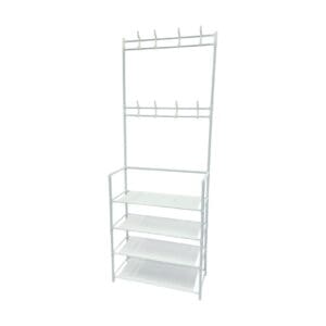 Organizador Multiuso 4 Prateleiras + 8 Ganchos 26,5x60x154cm Cosy - Imagem 2