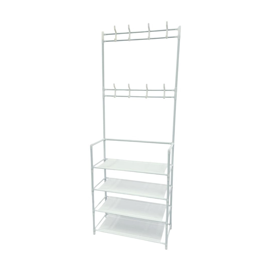 PRODUTOS - 2024-10-29T180608.245 Organizador Multiuso 4 Prateleiras + 8 Ganchos 26,5x60x154cm Cosy - Imagem 2