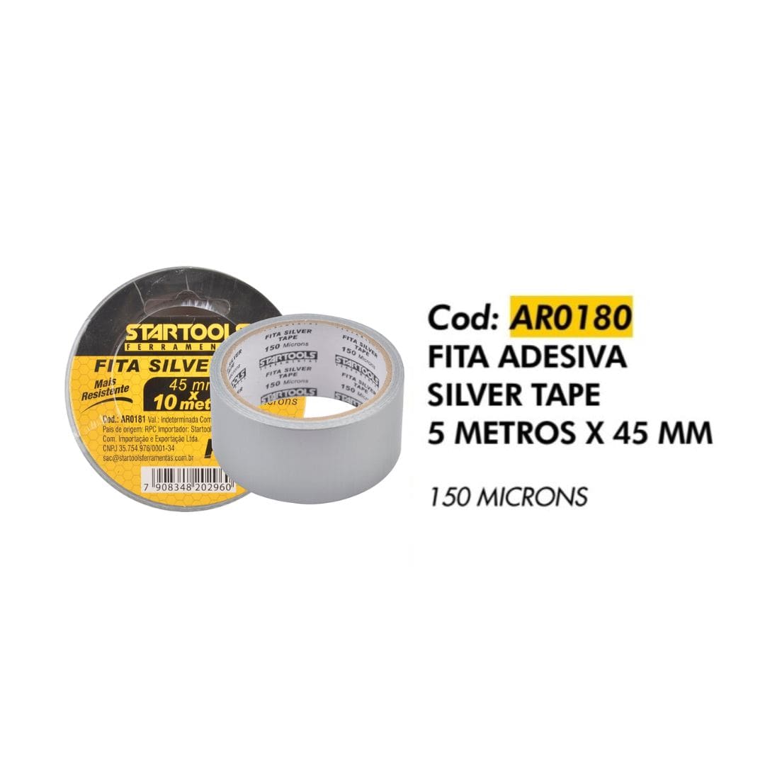 PRODUTOS - 2024-10-29T190046.069 Fita Silver Tape 45mm 5M Pro Startools - Imagem 2