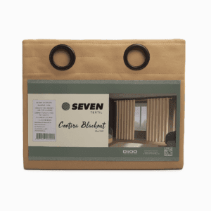 Cortina de Tecido Blackout 16 Ilhoses 2 Partes 2,30x2,64m 100% Poliéster Sortido - Seven Têxtil